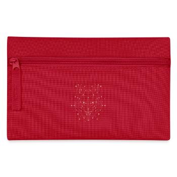 Loup polygone - Trousse - rouge - Devant