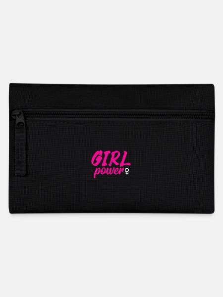 Girl Power - Federtasche - Schwarz