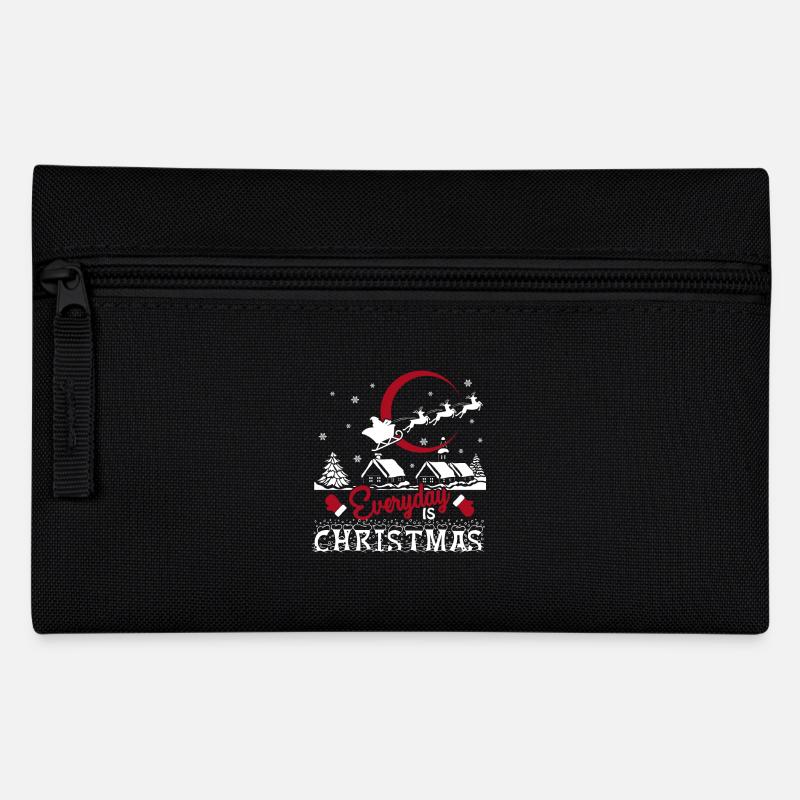Weihnachten ist jeden Tag Weihnachten - Federtasche - Schwarz