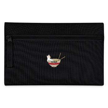 Lama in asiatischen Ramen Nudeln - Federtasche - Schwarz - Vorne