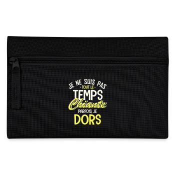je ne suis pas tout le temps chiante - Pencil Case - black - Front