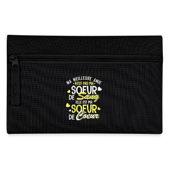 ma meilleure amie est ma soeur de coeur - Federtasche - Schwarz - Vorne