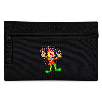 Karneval Clown - Federtasche - Schwarz - Vorne