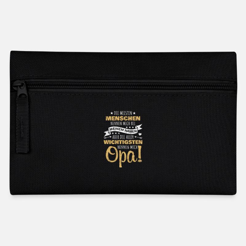 Die Wichtigsten Nennen Mich Opa Retro Vintage - Federtasche - Schwarz