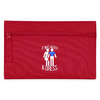 It Was Never A Dress Superheldin Girl Frauen Power - Federtasche - Rot - Vorne