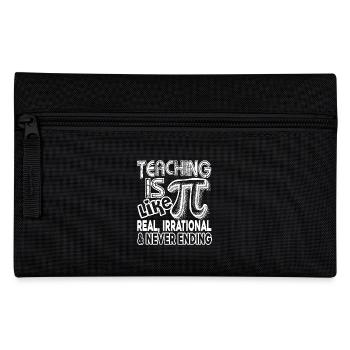 Pi Day Teaching Is Like Pi - Pencil Case - black - Front