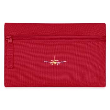 Flugzeug - Federtasche - Rot - Vorne