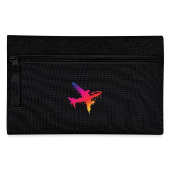 Flugzeug - Federtasche - Schwarz - Vorne