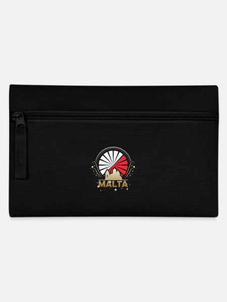 Malta Insel - Federtasche - Schwarz