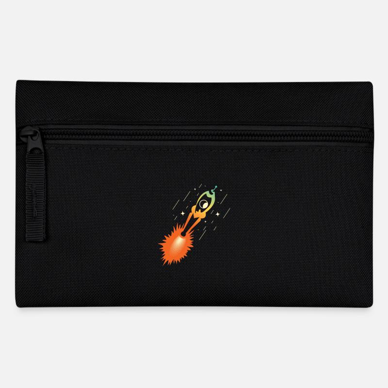 rakete patch nasa esa - Federtasche - Schwarz