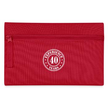 40 years of experience - Pencil Case - red - Front