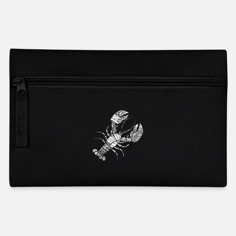 Homard Homard Floral Pattern - Trousse - noir