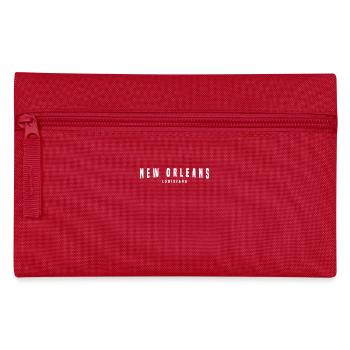 New Orleans Distressed Schriftzug - Federtasche - Rot - Vorne
