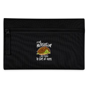 Cute turtle home it's most beautiful - Pencil Case - black - Front