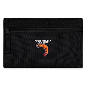 Shrimply the Best – Humour drôle sur les crevettes - Trousse - noir - Devant