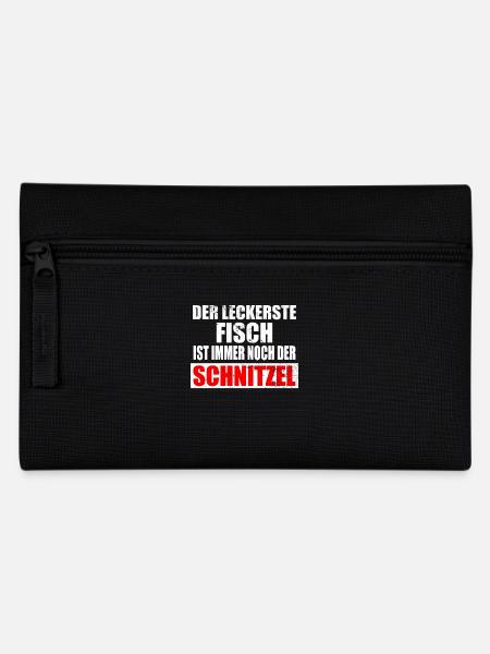 Schnitzel Schweineschnitzel Schnitzelklopfer Shirt - Federtasche - Schwarz