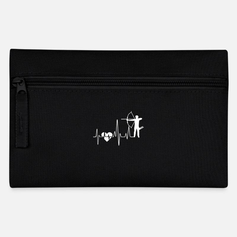 Bogenschießen Bogenschießen Herzschlag - Federtasche - Schwarz