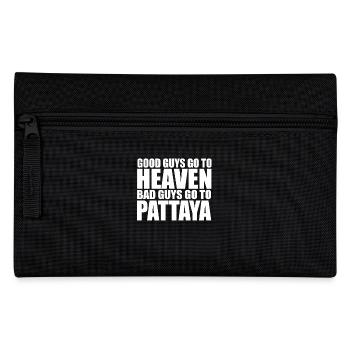 lustiges Pattaya Thailand BKK Party Geschenk Shirt - Federtasche - Schwarz - Vorne