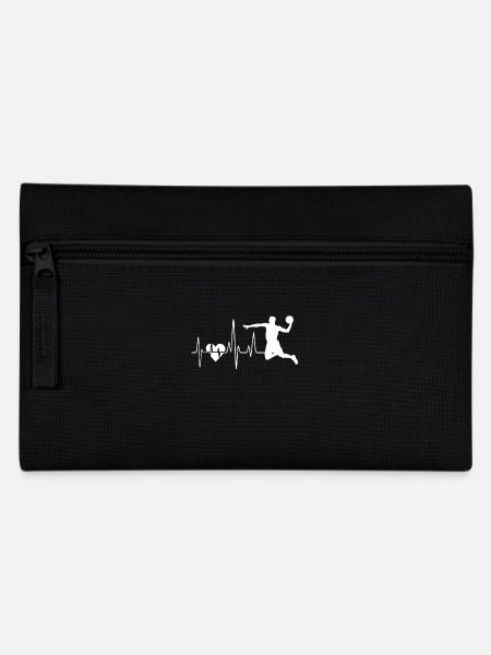 Handball Handball Herzschlag - Federtasche - Schwarz