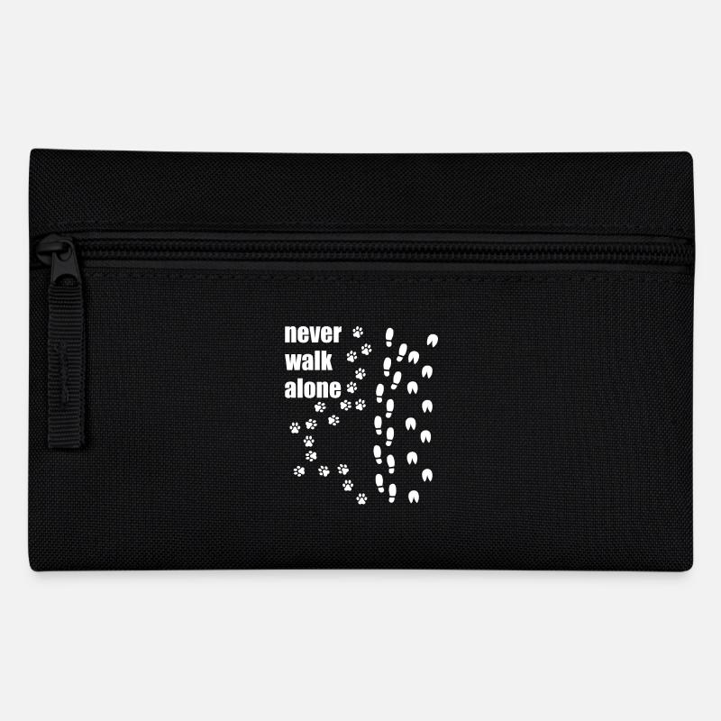 lustiges Hunde Spruch Geschenk Hund Pferd Pferde - Federtasche - Schwarz
