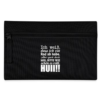lustiger Spruch Witziges Geschenk Büro Bürohumor - Federtasche - Schwarz - Vorne