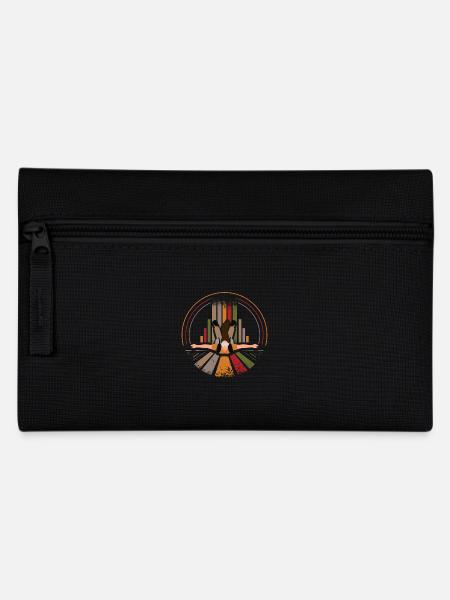 Fallschirmspringer Retro - Federtasche - Schwarz