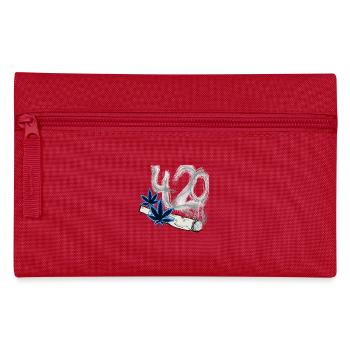 420 Cannabis Smoke - Federtasche - Rot - Vorne