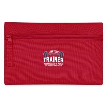Votre entraîneur : pas d’excuses, seulement des résultats - Trousse - rouge - Devant