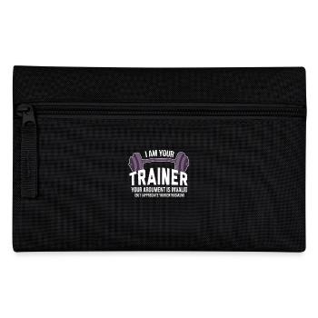 Your coach: No excuses, only results - Pencil Case - black - Front