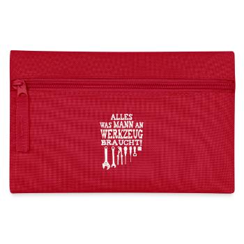 Männer Werkzeug - Federtasche - Rot - Vorne