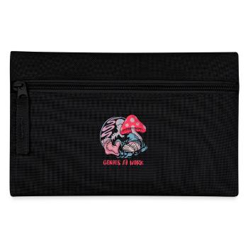 Creative genius: Relaxation under the mushroom - Pencil Case - black - Front