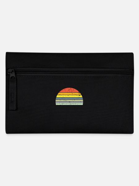 Sunset Halbkreis Retro - Federtasche - Schwarz