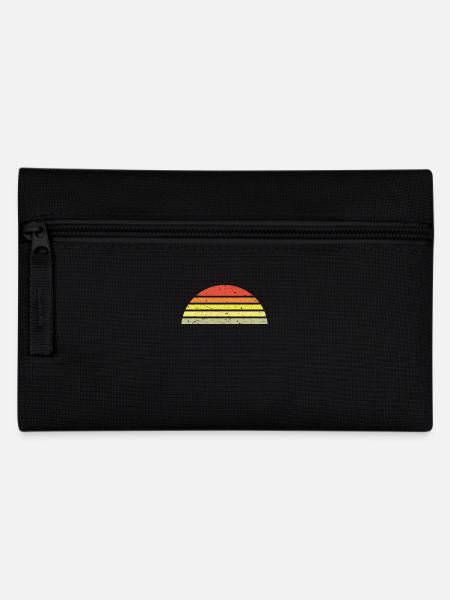 Sunset Halbkreis Retro - Federtasche - Schwarz