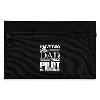 Pilote, je suis papa et pilote - Trousse - noir - Devant