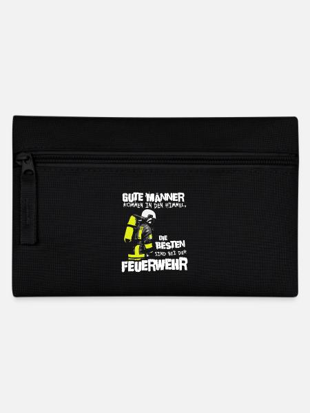 Die besten Männer sind bei der Feuerwehr - Federtasche - Schwarz