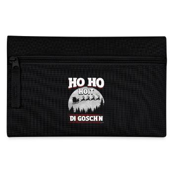 Ho Ho Hoit di Goschn – Funny Christmas design - Pencil Case - black - Front