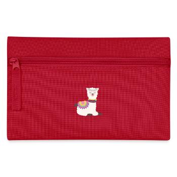 Sleeping alpaca - Pencil Case - red - Front