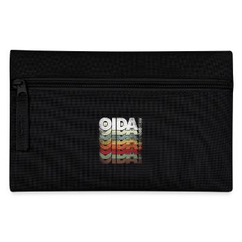 Retro OIDA! – Cooles Statement für Österreich-Fans - Federtasche - Schwarz - Vorne