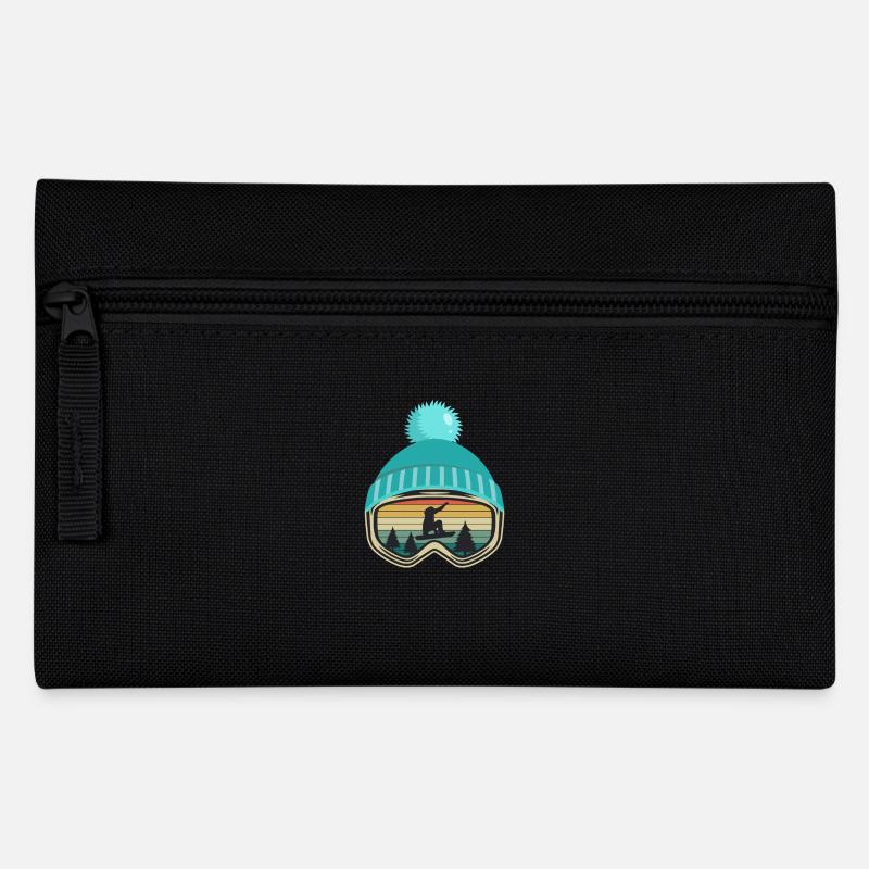 Snowboard Snowboarding Snowboarder Geschenk - Federtasche - Schwarz