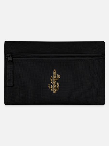 Kaktus Design mit Leo Print - Federtasche - Schwarz