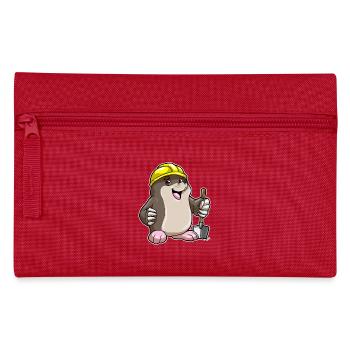Mole Miner Shovel Mining - Pencil Case - red - Front