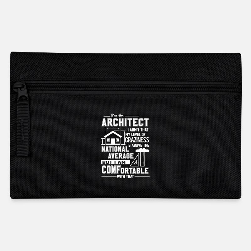 Architekt Ich bin ein Architekt - Federtasche - Schwarz