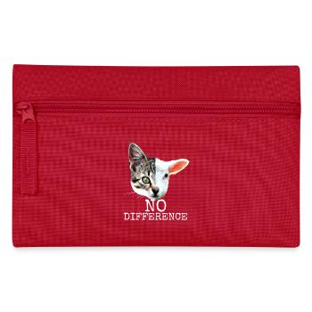 No Difference Pro Vegan Saying Vegetarian Cats - Pencil Case - red - Front