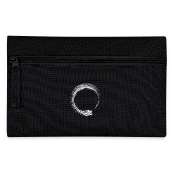 Circle design brush icon white - Pencil Case - black - Front