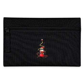 Pinguin Weihnachten - Federtasche - Schwarz - Vorne