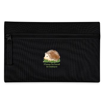 Conservation hedgehog - Pencil Case - black - Front