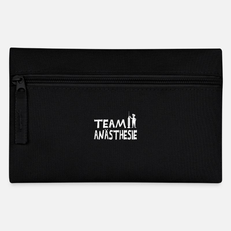 Team Anästhesie - Federtasche - Schwarz