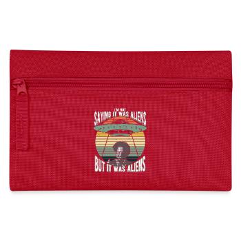 Humorous alien mystery for science fiction - Pencil Case - red - Front