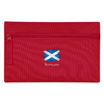 Scotland Grunge Flag - Pencil Case - red - Front