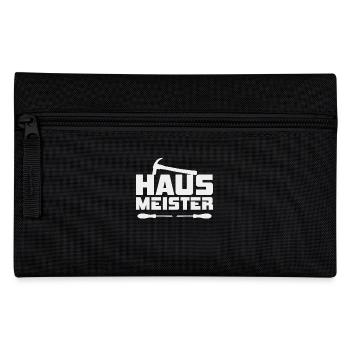 Werkzeug und Verantwortung Hausmeister - Federtasche - Schwarz - Vorne